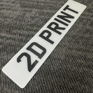 Road legal replacement number plates for vehicles in Newcastle – DVLA compliant, British Standard certified, high-quality acrylic plates close-up.
